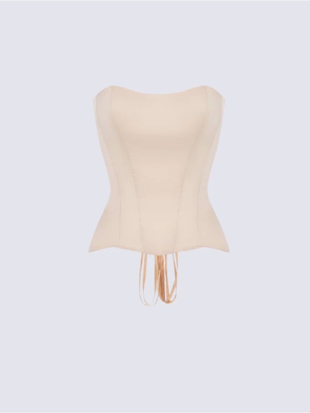 Perfect Corset NY Satin Corset in Beige Size Small